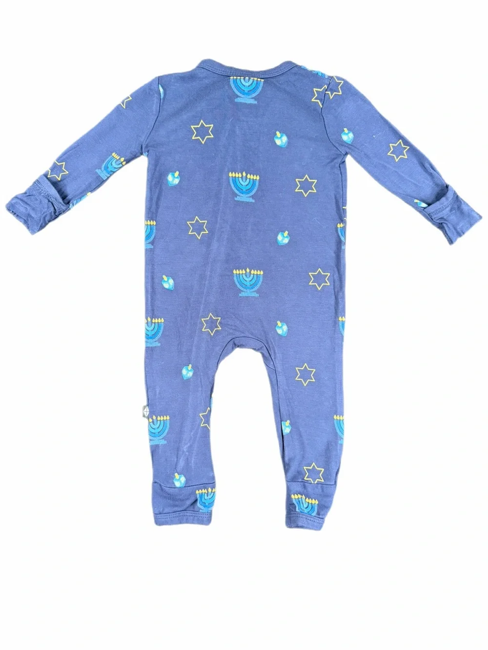 KYTE BABY Hanukkah Zippered Bamboo Sleeper - 0-3M